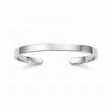 Åben Armring 6mm i ædelstål - kan graveres indvendigt og udvendigt - Gratis gravering