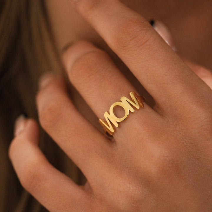 MOM ring - 18 karat forgyldt ædelstål