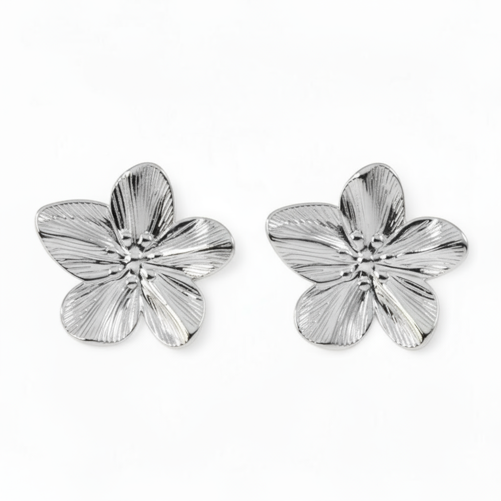 Flora øreringe - ædelstål