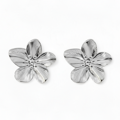 Flora øreringe - ædelstål