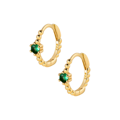 Creoler i 18 karat forgyldt sterlingsølv. Flere farver