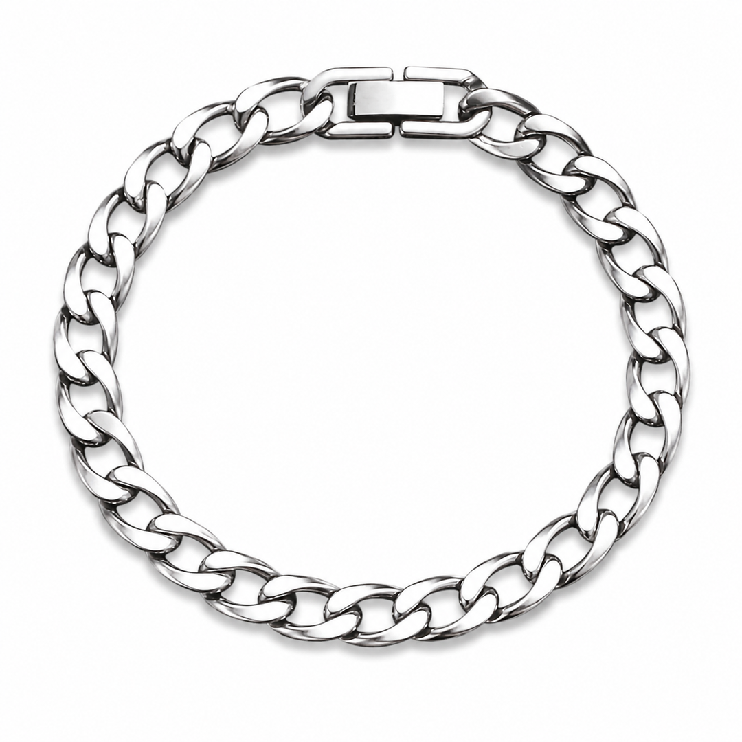 Armbånd panser 8mm - titanium - flere længder