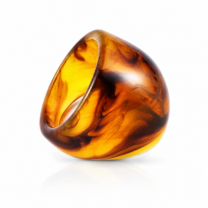 Leopard ring - resin