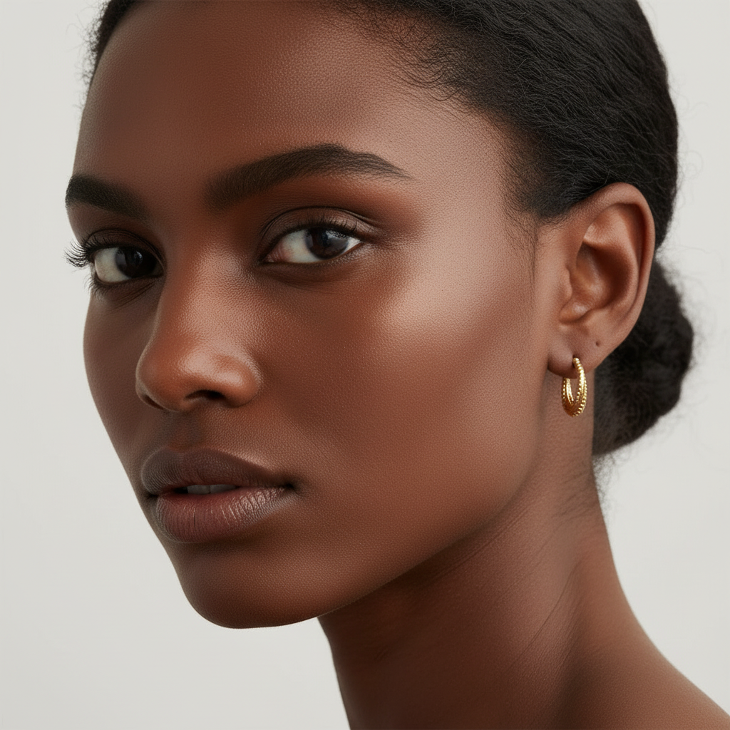 Vintage Twist Hoops – 18K Forgyldt Ædelstål