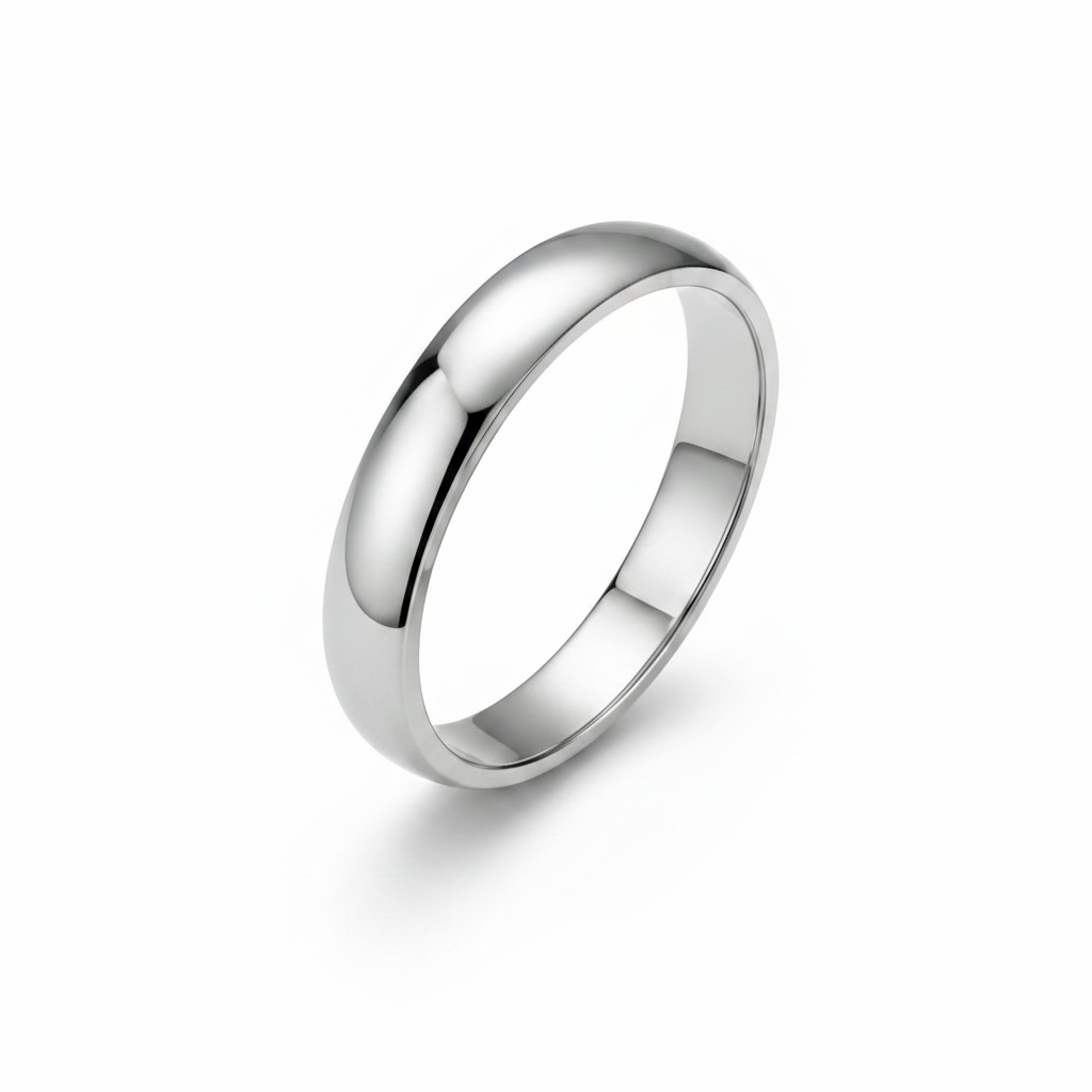 Band ring 4mm - titanium
