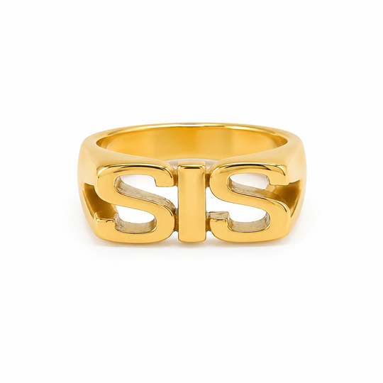 Ring sis  - 18 karat forgyldt ædelstål