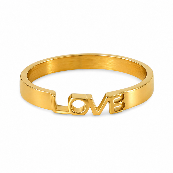 Love Ring - forgyldt ædelstål