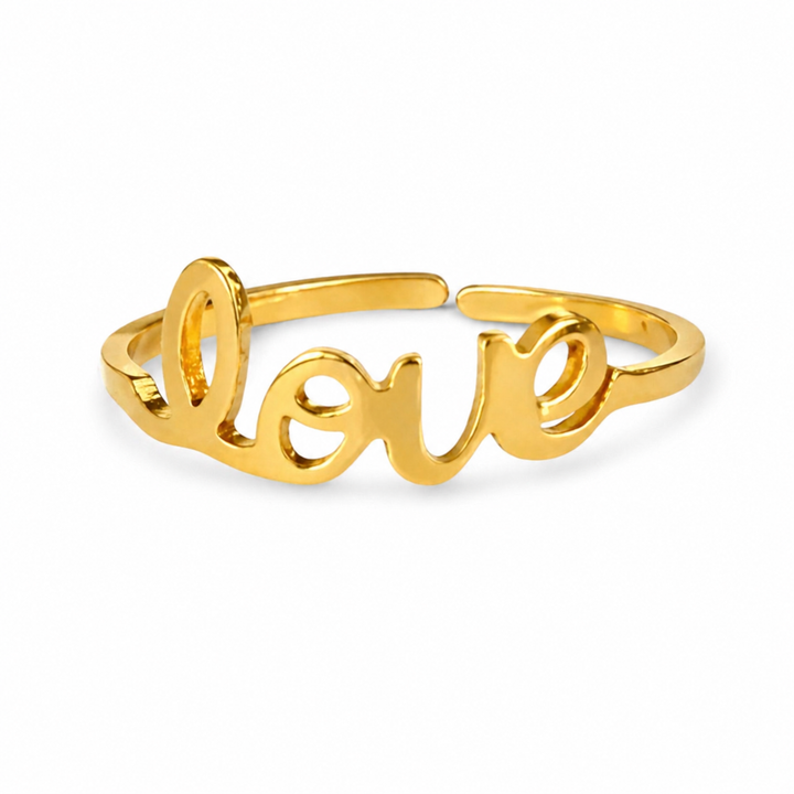 Love ring - 18 karat forgyldt ædelstål