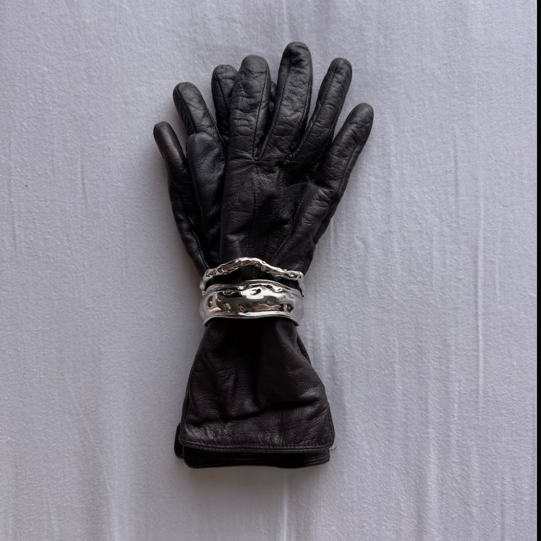 Armring bølget - ædelstål
