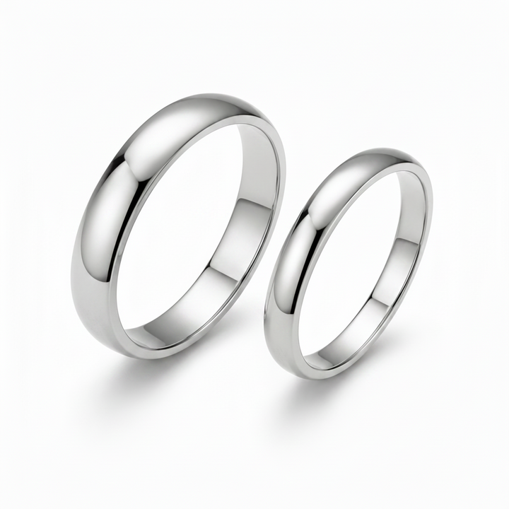 Band ring 4mm - titanium