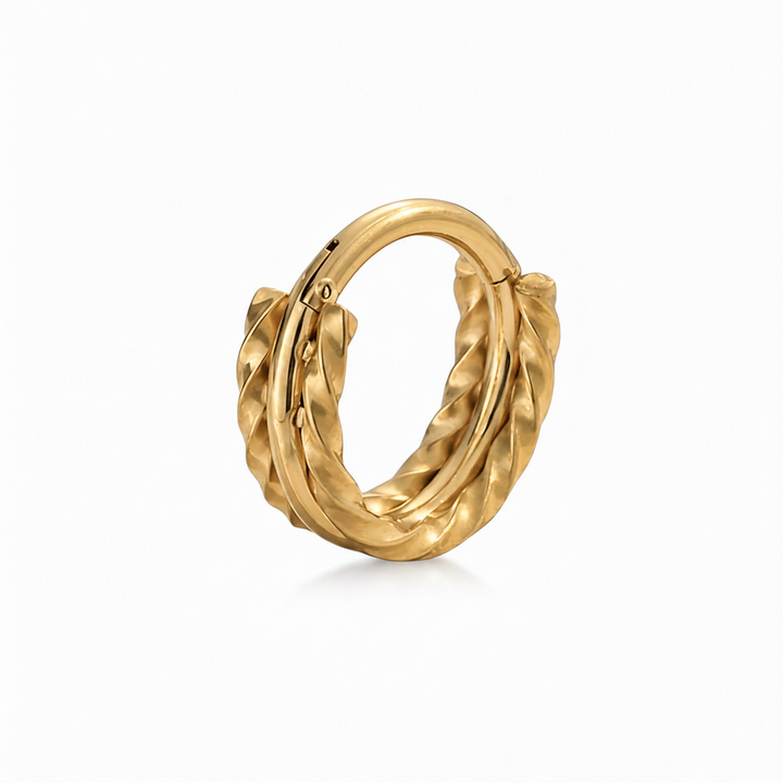 Huggie hoop (8 og 10mm) - 18 karat forgyldt ædelstål