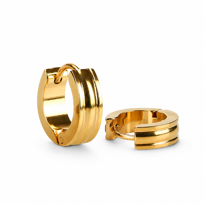 Mini huggie hoops - 18 karat forgyldt ædelstål