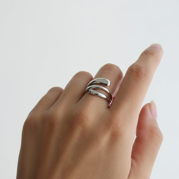 Minimalistisk ring - blankt ædelstål