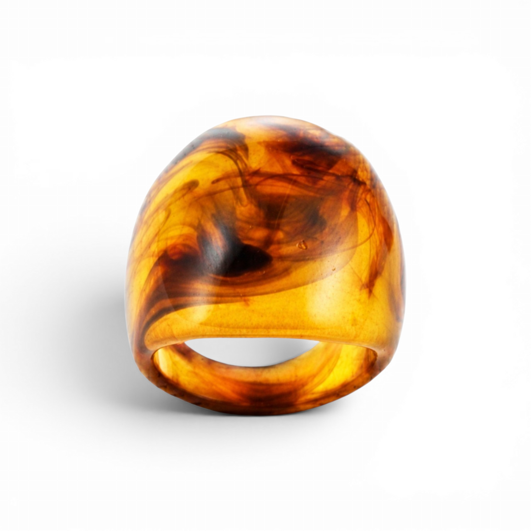 Leopard ring - resin