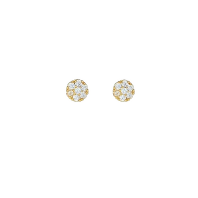 Ørestikker mini zirkon i 18kt.forgyldt 925 sterlingsølv