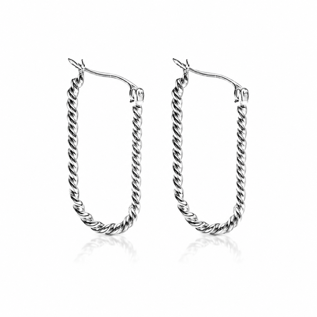 Twistet u hoops i titanium