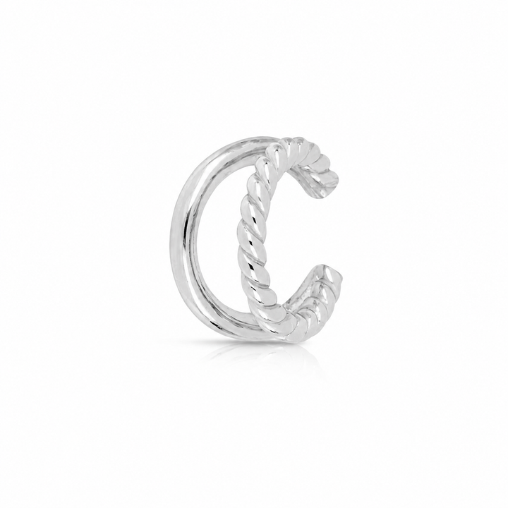 Dobbelt twist ørecuff – 925 sterlingsølv