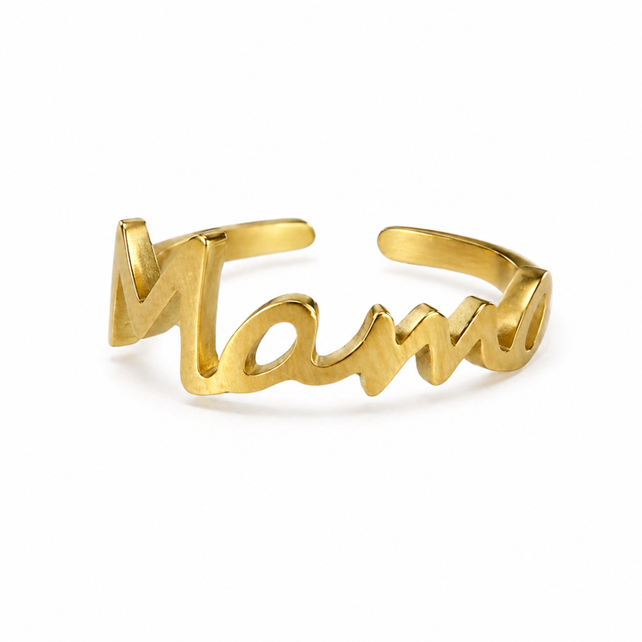 Mama Ring - 18 karat forgyldt ædelstål