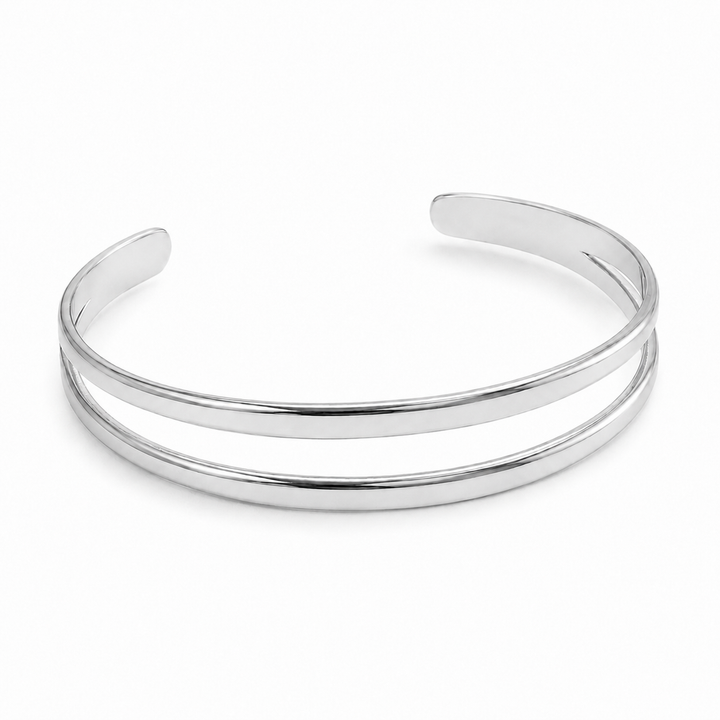 Dobbelt armring - ædelstål