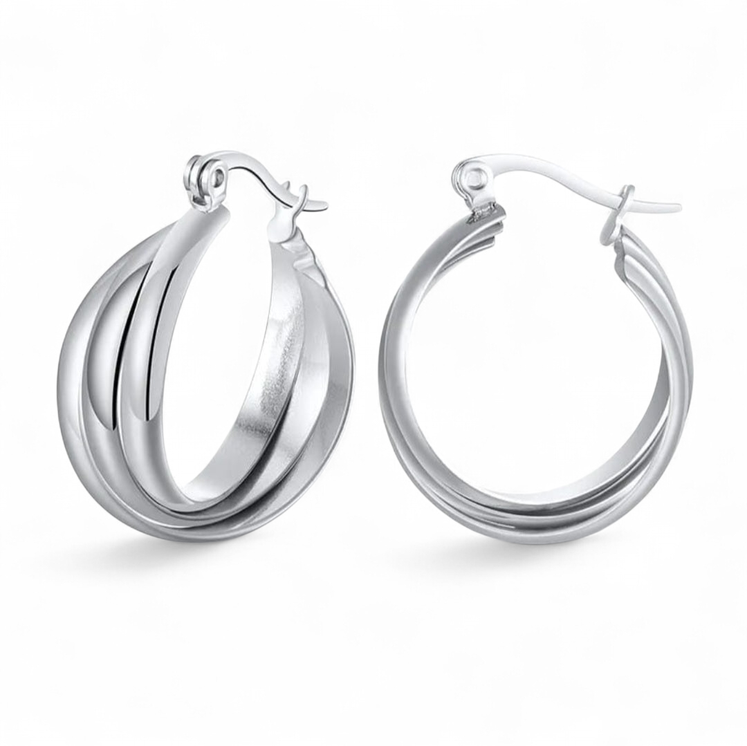 Twistet hoops i ædelstål