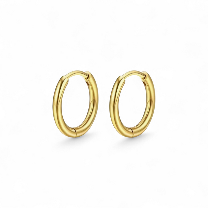 Hoops 12mm - 18 karat forgyldt ædelstål