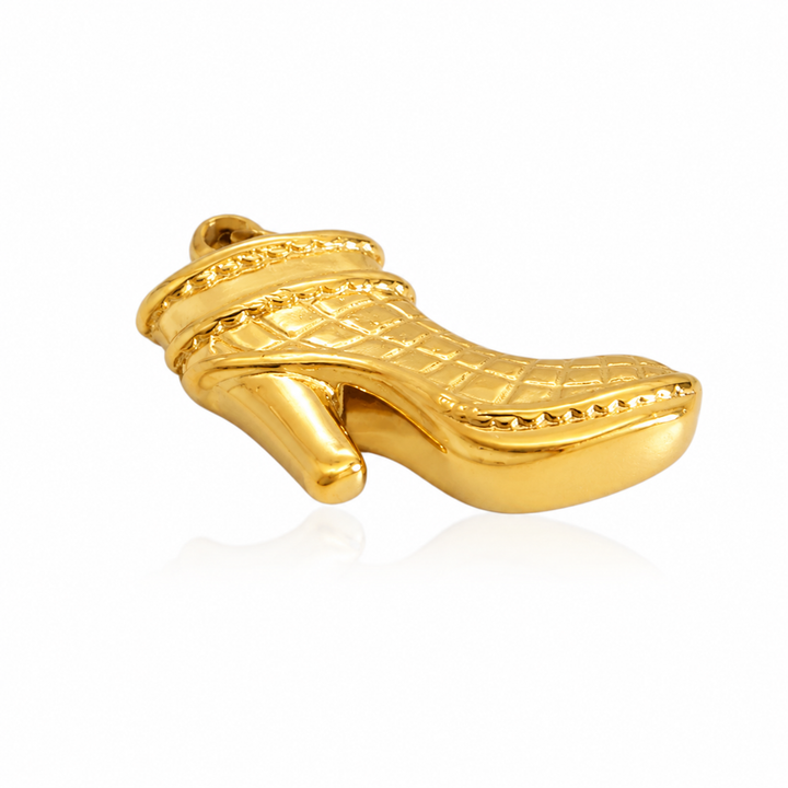 Vedhæng saloon boots - 18 karat forgyldt ædelstål