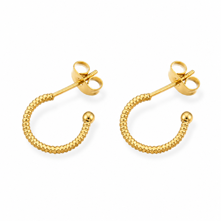 Vintage hoops - 14 karat forgyldt titanium