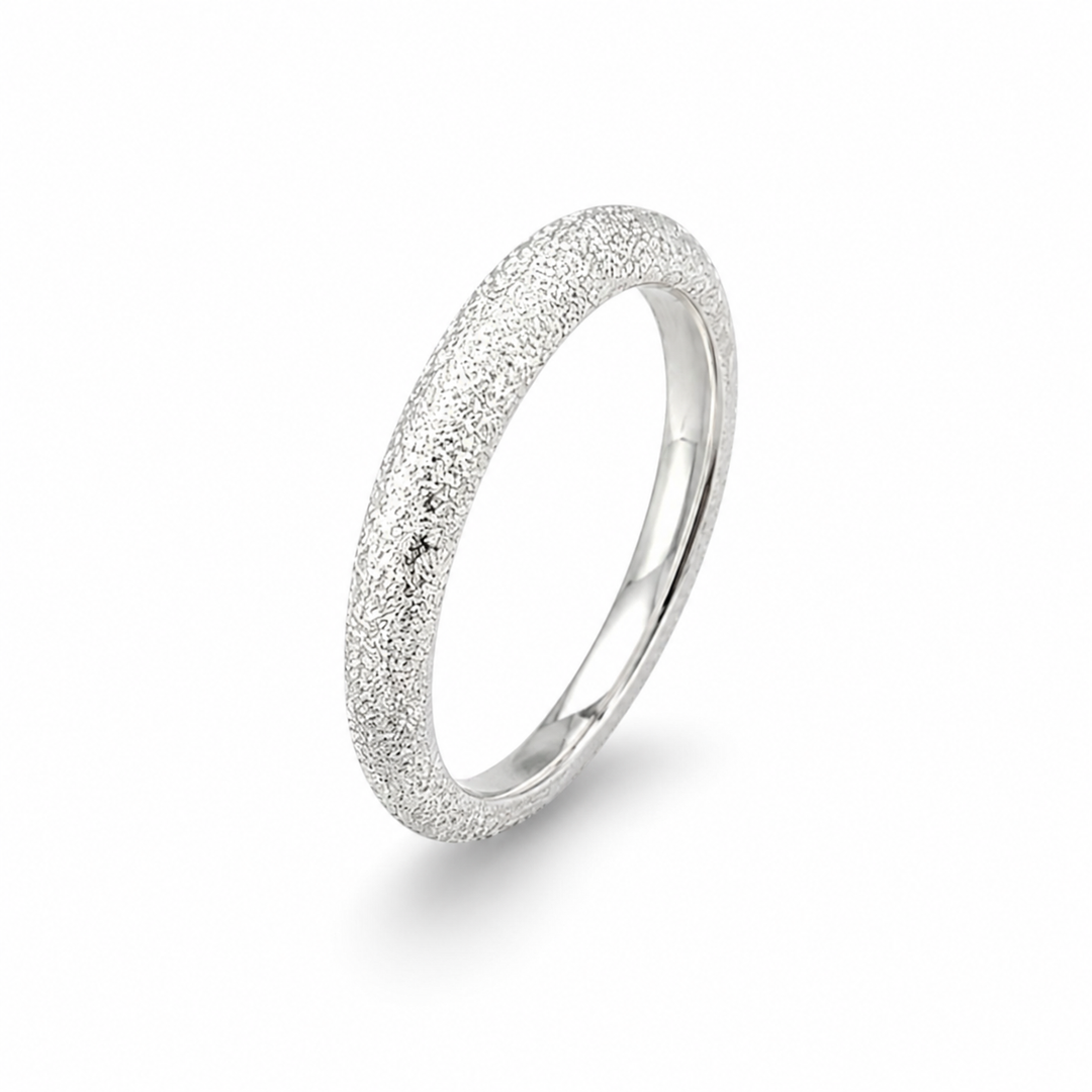 Ring sandbørstet - 925 sterlingsølv