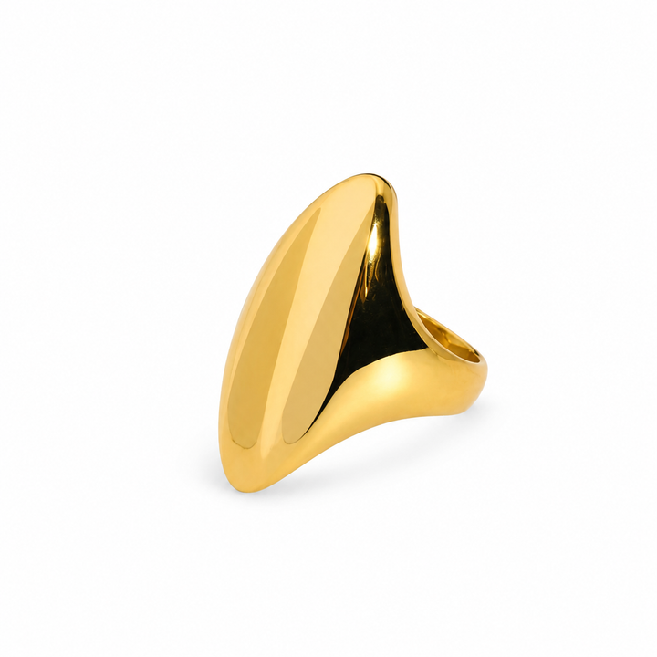 Statement ring - 18 karat forgyldt titanium