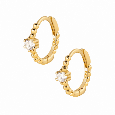 Creoler i 18 karat forgyldt sterlingsølv. Flere farver