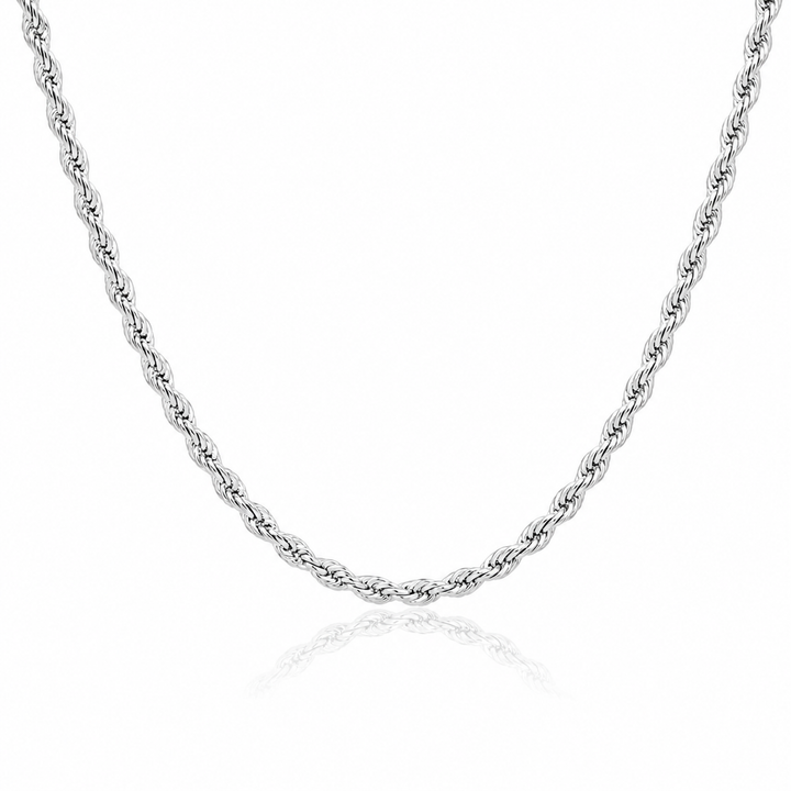 Rope halskæde 3mm - ædelstål