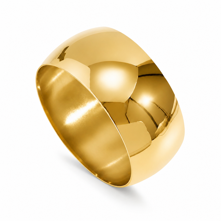 Armring 3cm - 18 karat forgyldt ædelstål