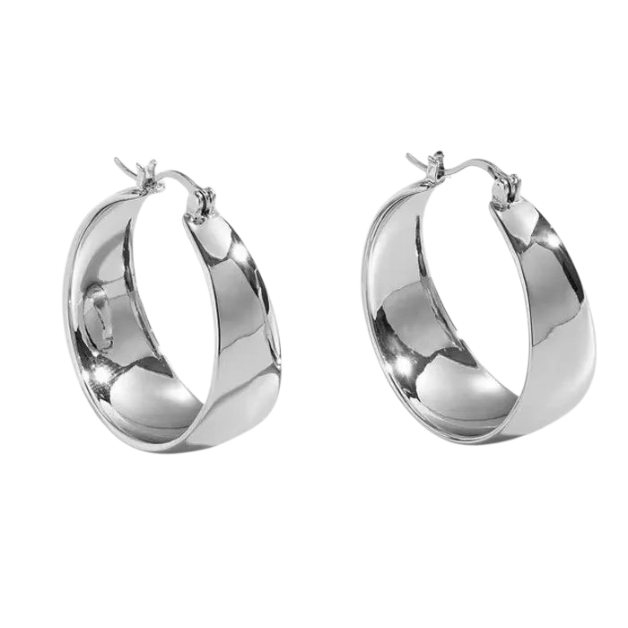 Classic Wide Hoops – Ædelstål