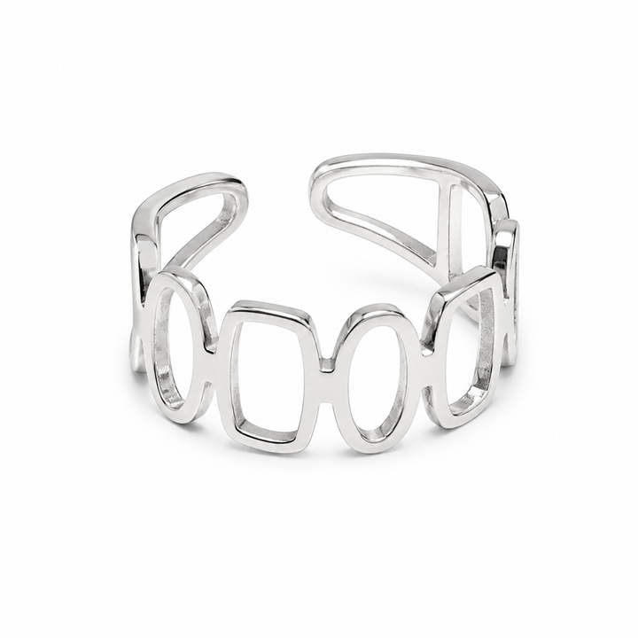Ring med figurer - titanium