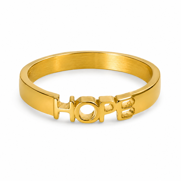 Hope ring i 14 karat forgyldt stål
