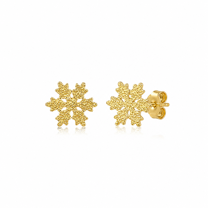 Ørestikker stjerneblomst - 18 karat forgyldt titanium