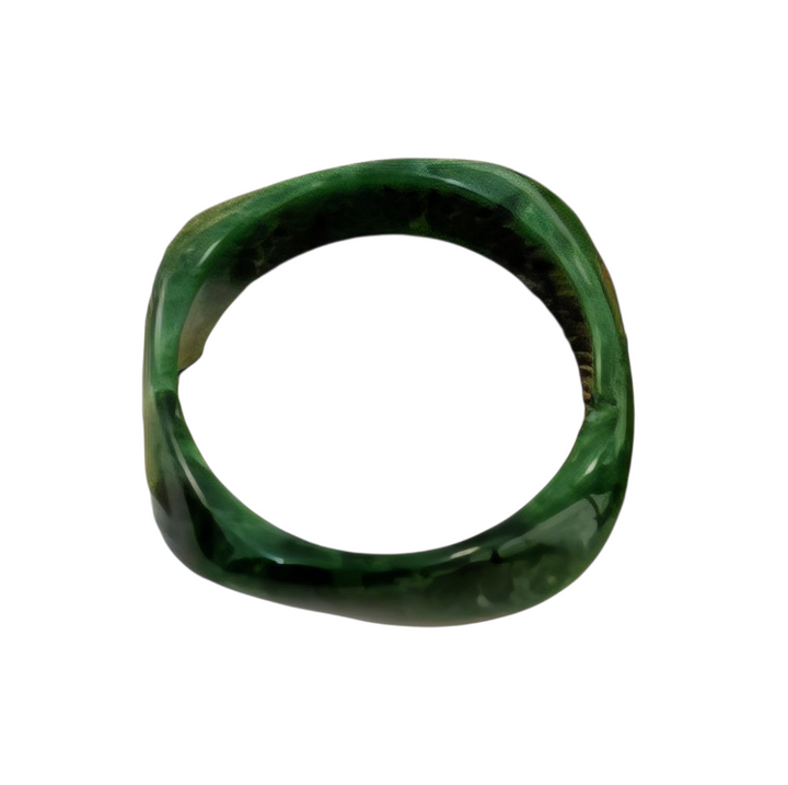 Mørkegrøn bangle I resin