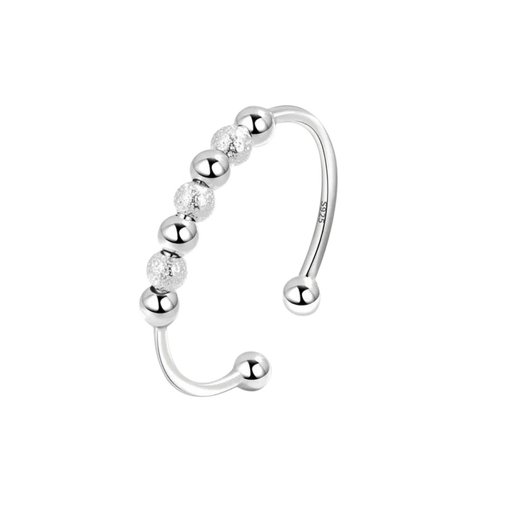 Fidget antistress mix ring - 925 sterlingsølv