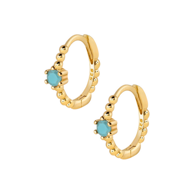 Creoler i 18 karat forgyldt sterlingsølv. Flere farver