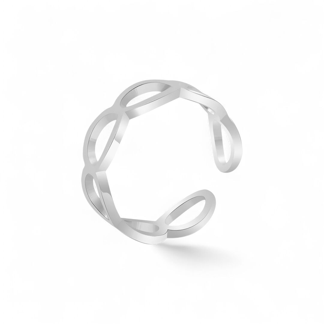 Enkel mandel ring i titanium