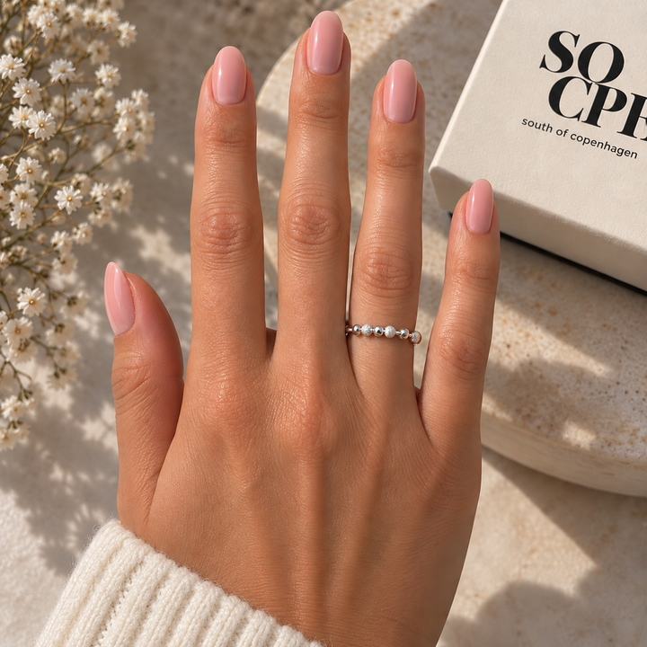 Fidget antistress mix ring - 925 sterlingsølv