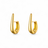 Sleek hoops i 18 karat forgyldt kobber