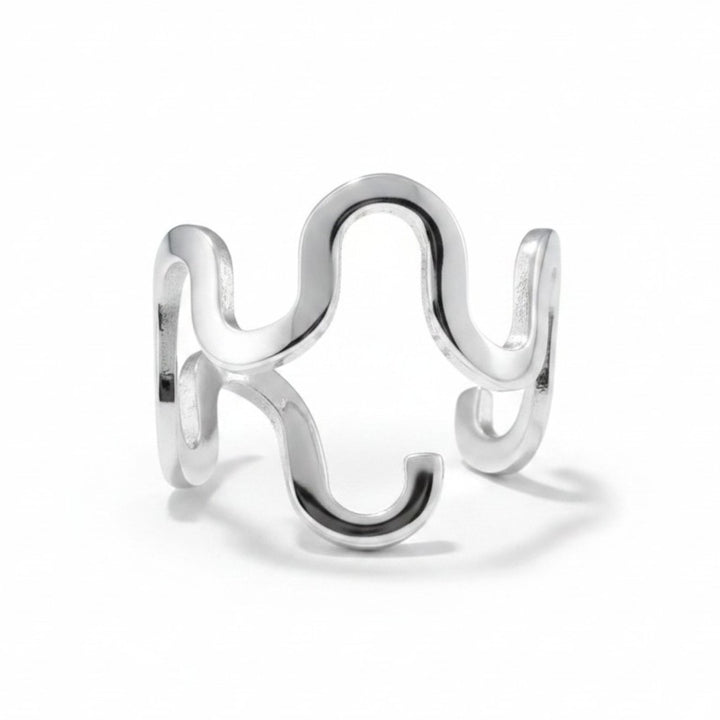 Ring dybe bølger - titanium
