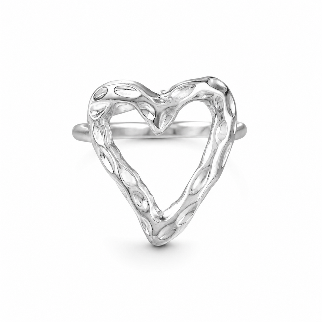 Hjerte ring struktur - titanium