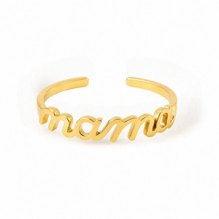 Mama ring - 18 karat forgyldt ædelstål