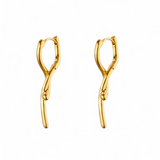 Fluid hoops i 18 karat forgyldt kobber