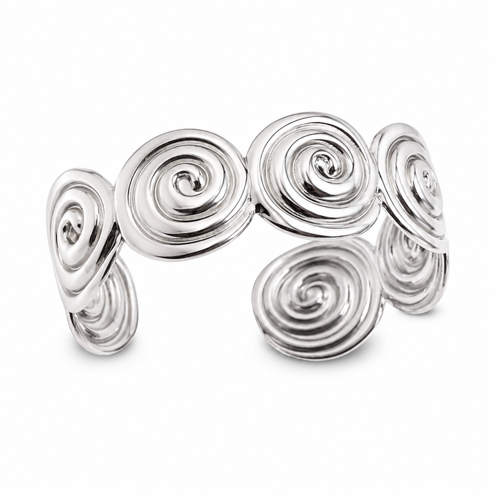 Spiral armring - ædelstål