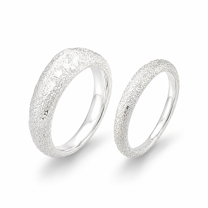 Ring sandbørstet - 925 sterlingsølv