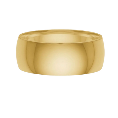 Band ring i 18 karat forgyldt titanium