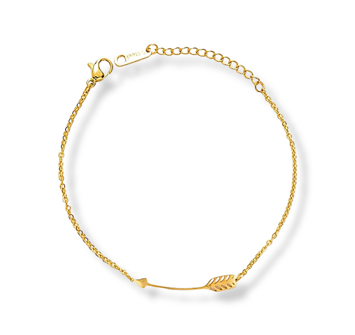 Armbånd med pil i 18 karat forgyldt rustfrit ædelstål